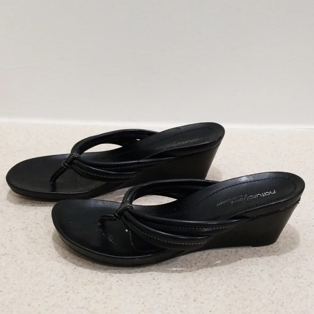 Natural soul by naturalizer blk 9m women's sandals